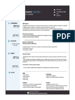 Mohamed Sayed - Mechanical Engineer - CV