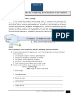 Template 4 Teaching and Assessment of The Grammar