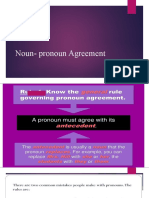 Noun Pronoun AGREEMENT