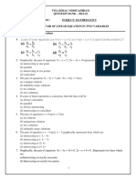 Class 10 Maths Question Bank Pair of Linear Equation in Two Variables