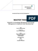 Integration of Knowledge Management and Change Management To Implement Lean Manufacturing