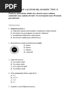 Sprawdzian Łączenie Się Atomów