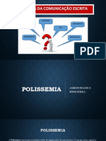 POLISSEMIA e AMBIGUIDADE