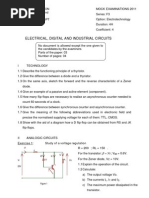 Electrical, Digital and Industrial Circuits: IT IL Ic