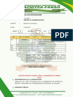 Requerimiento #001-2023-Mpp/Gio/Sggrd: Especificaciones Tecnicas para La Adquisicion de Bienes (EETT)