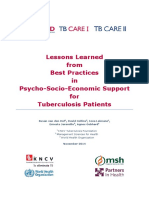 Best Practices Pyscho-Socio-Economic Support For TB Patients