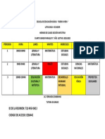 Horario Cuarto