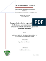 Integración de Criterios Ergonomicos para El Diseno de Una Herramienta