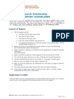 CAI - Summer Research Scholarship Report Guidelines - 2021-2022