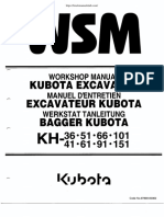 Kubota KH Series Excavator Workshop Manual