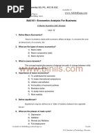 Economics Analysis For Business Unit 4