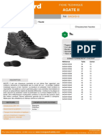 Fiche Technique Chaussures de Securite Agate Ii