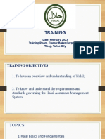 Halal Training