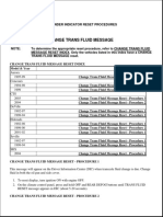 099 - Maintenance Reminder Light Reset Procedures