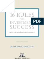 16 Rules For Investing - Sir John Templeton