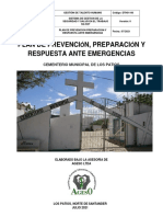 Plan de Emergencias Cementerio Central Los Patios