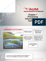 BUS100 Chapter 7 - Processing Information From Textbooks