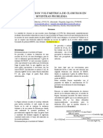 Informe Determinacion de Cloruros