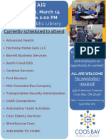 Coos Bay Public Library Job Fair - March 15, 2023