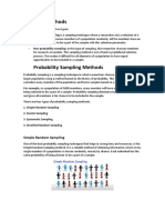 Sampling Methods - Probability Sampling