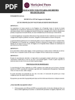 Inmovilización Voluntaria de Bienes Registrados