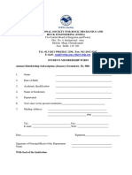 Student Membership Form-Isrm