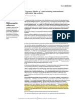 Born, Choice of Law Governing International Arbitration Agreements