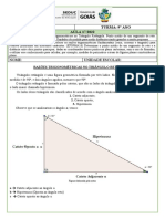 Aula 17 - 9º MAT - Razões Trigonométricas No Triângulo Retângulo