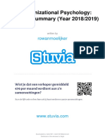 3.5 Organizational Psychology: Complete Summary (Year 2018/2019)