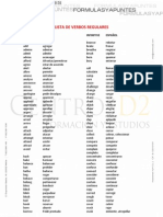 Lista de Verbos Regulares