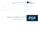 Instalaciones Eléctricas: Especificaciones Técnicas