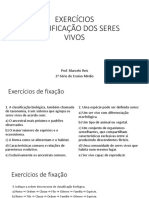 01.1 - Exercícios Classificação Dos Seres Vivos