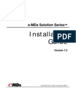 E-MDs Solution Series 7.2 Installation Guide R00 - 20110713