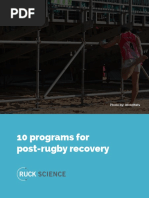 10 Programs For Post Rugby Recovery