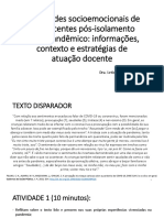 Informações Sobre Saúde Mental de Crianças e Adolescentes Pós Pandemia