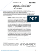 Div Class Title New Public Management in Iran S Health Complex A Management Framework For Primary Health Care System Div