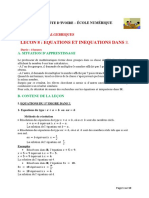 3e - Maths-08 Equation Et Inéquation Dans IR