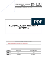 PGS-09-01 Comunicacion Interna y Externa