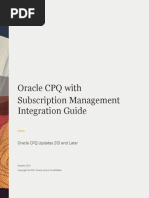 CPQ SubMgmt Integration