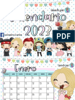 Calendario 2023 Niños Disney - Creado Por Maritza Ramirez Educadora 2.0