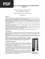 Structural Design of A Water Intake Tower Located Inside A Reservoir