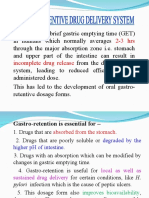 Gastro Retentive Drug Delivery System