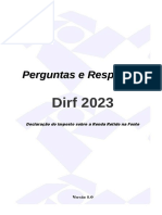 Perguntas e Respostas Dirf 2023