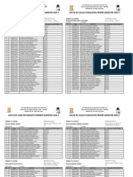 Listas Clase Provis Estudiantes Primer Semestre