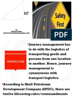 Journey Management: BY Eneyo Victor