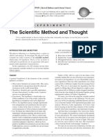 The Scientific Method and Thought 