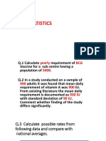 PSM Biostsatstics Exercise Question