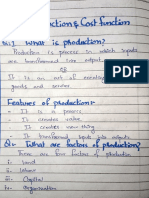 CHP 5 Production and Cost Function