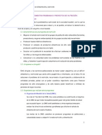 Programas y Proyectos en Alimentación y Nutrición