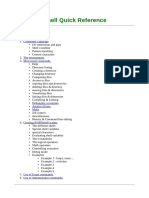 Unix KornShell Quick Reference